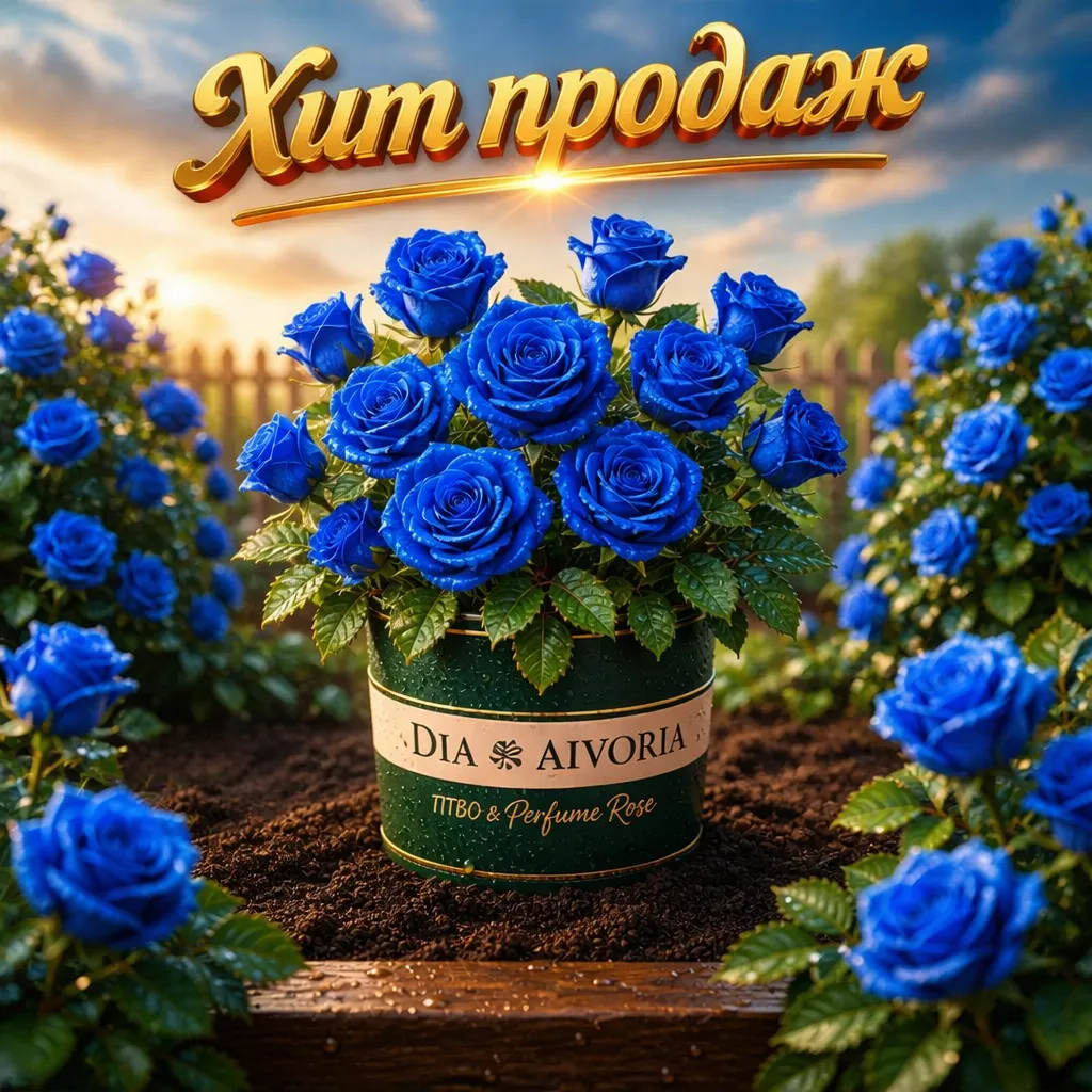 Синие розы — хит продаж