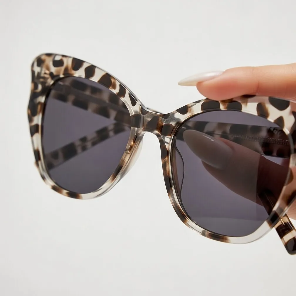 Cat-eye крупно — леопард + фиолет
