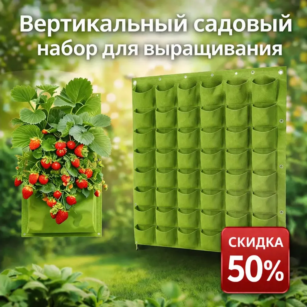 Вертикальный сад на стене
